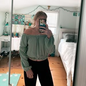 Bershka, Spain off-the-shoulder shirt size M